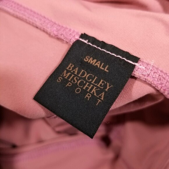 Badgley Mischka Sport Pink High rise Cut Out Ankle Leggings Women's Small - Picture 3 of 5